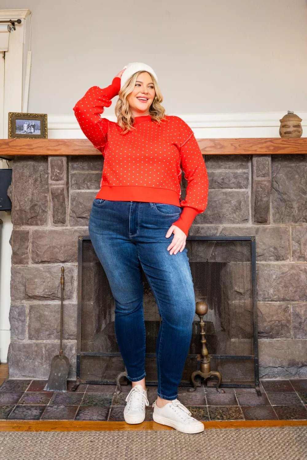 Judy Blue Full Size Washed Thermal Skinny Jeans Plus Size - PBNJ FASHIONS