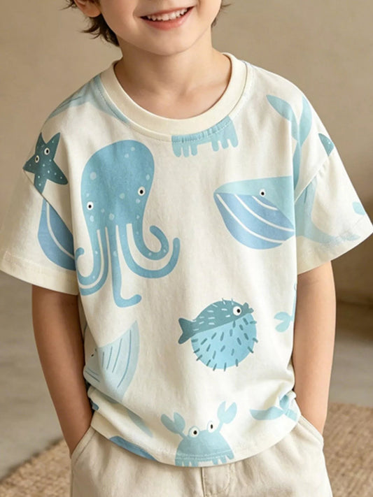 Kids' Ocean Adventure Graphic T-Shirt - PBNJ FASHIONS