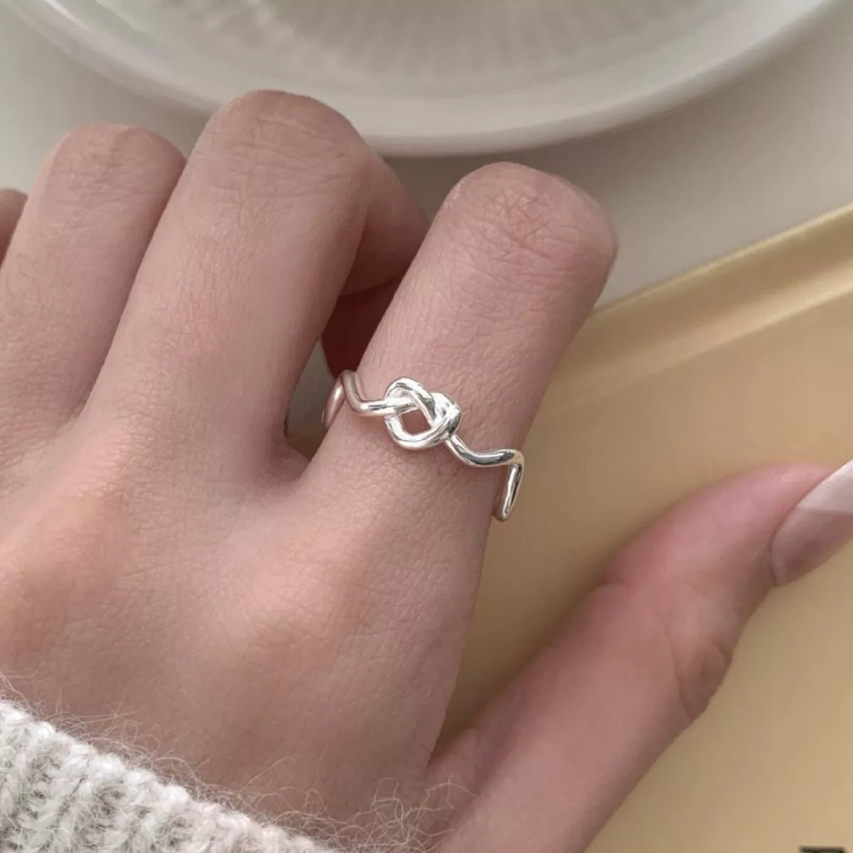 Lightweight Knot Open Ring - PBNJ FASHIONS