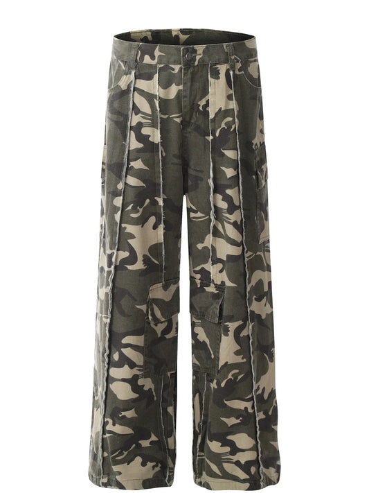 Men's Camouflage Wide Leg Pants - PBNJ FASHIONS