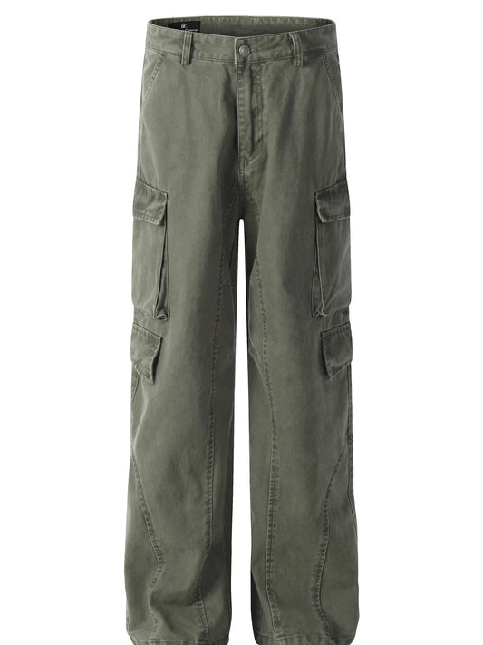 Men's Cargo Pants with Multiple Pockets - PBNJ FASHIONS