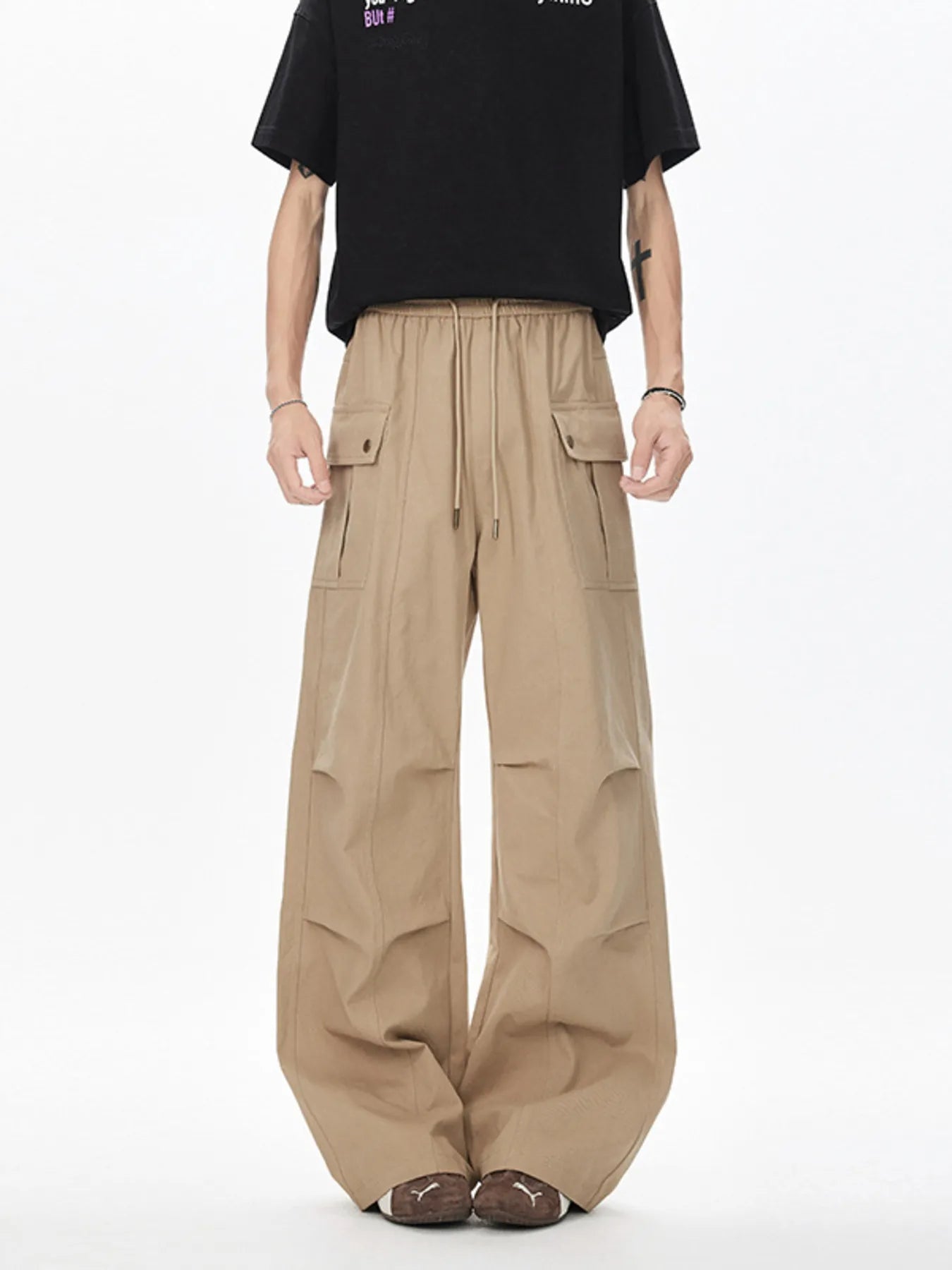 Men's Drawstring Cargo Pants - PBNJ FASHIONS