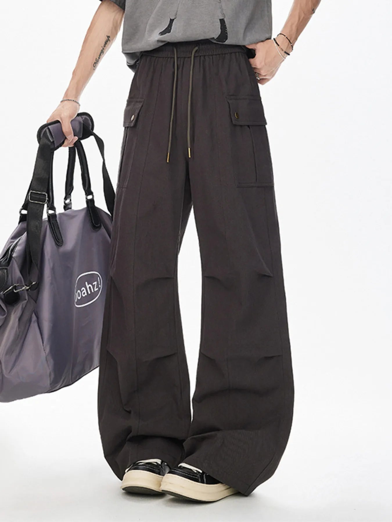 Men's Drawstring Cargo Pants - PBNJ FASHIONS