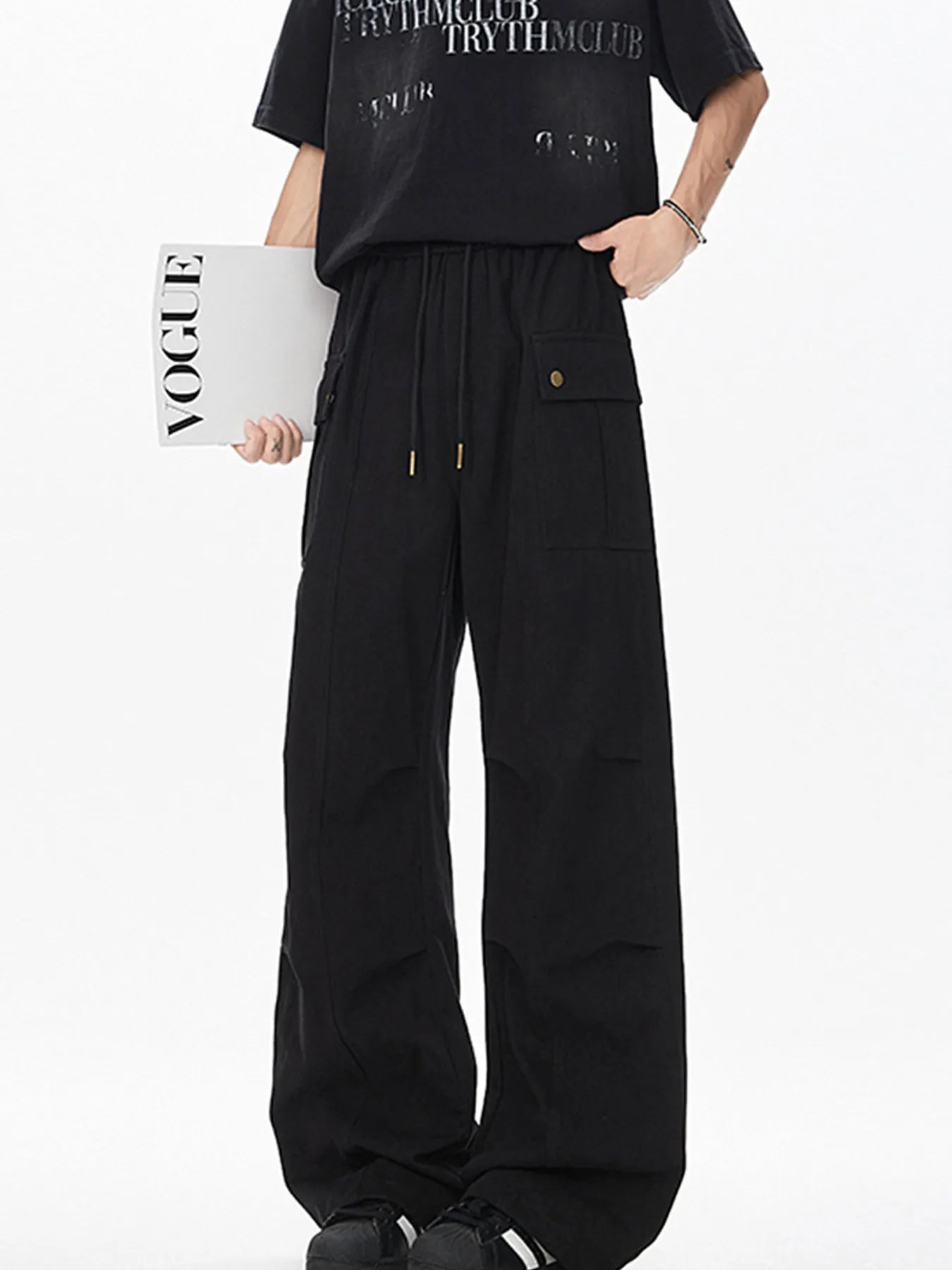 Men's Drawstring Cargo Pants - PBNJ FASHIONS