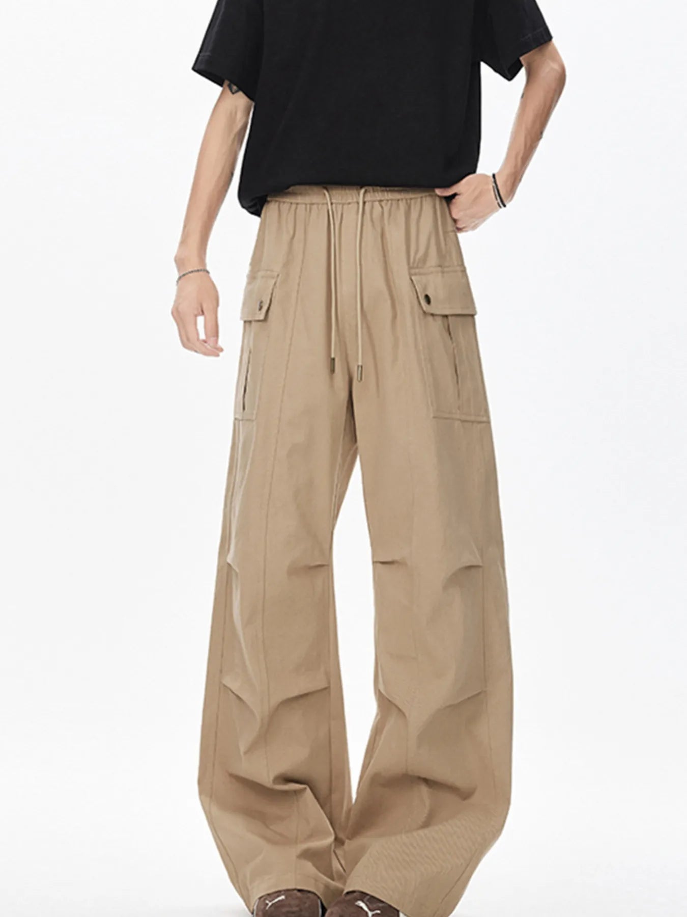 Men's Drawstring Cargo Pants - PBNJ FASHIONS