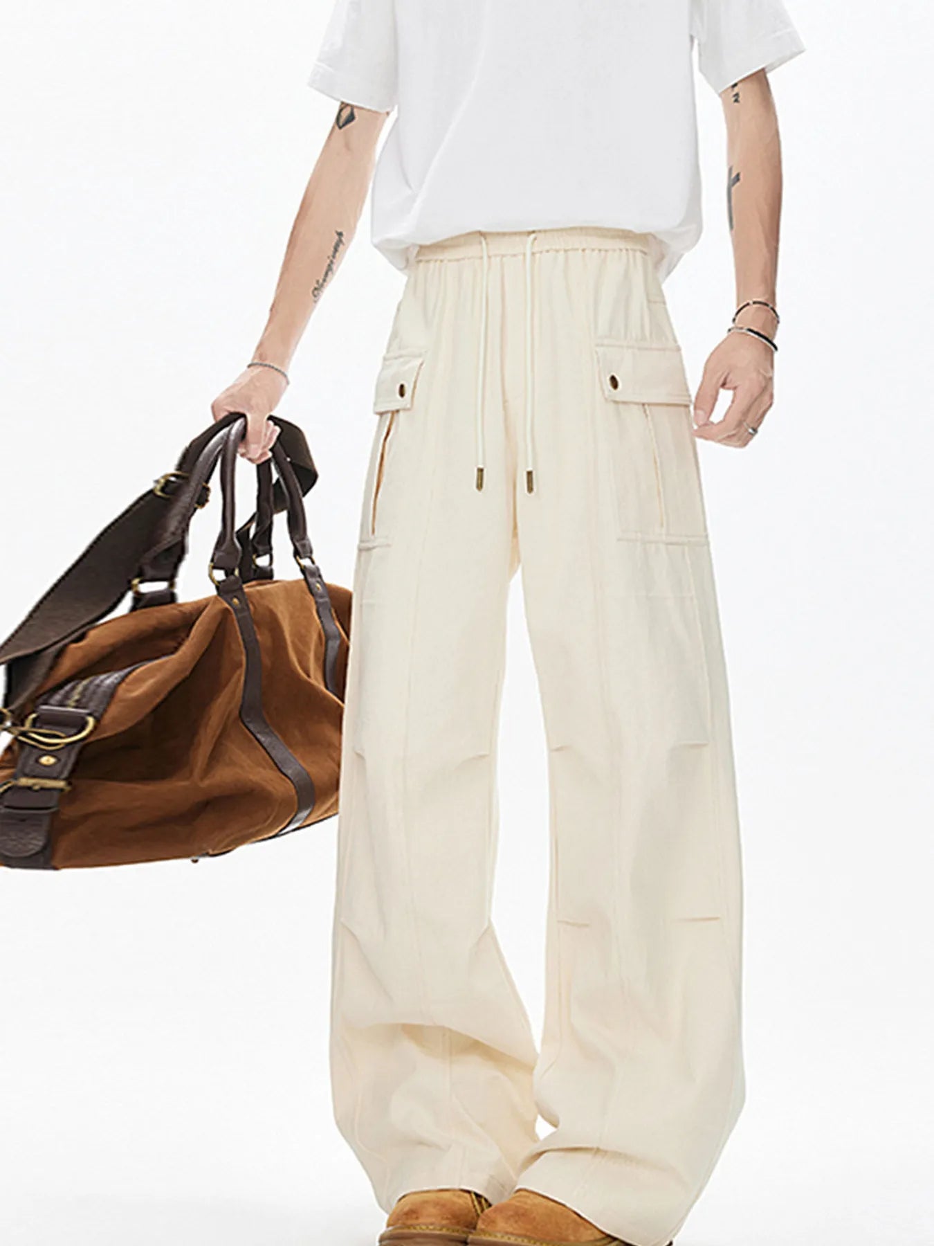 Men's Drawstring Cargo Pants - PBNJ FASHIONS