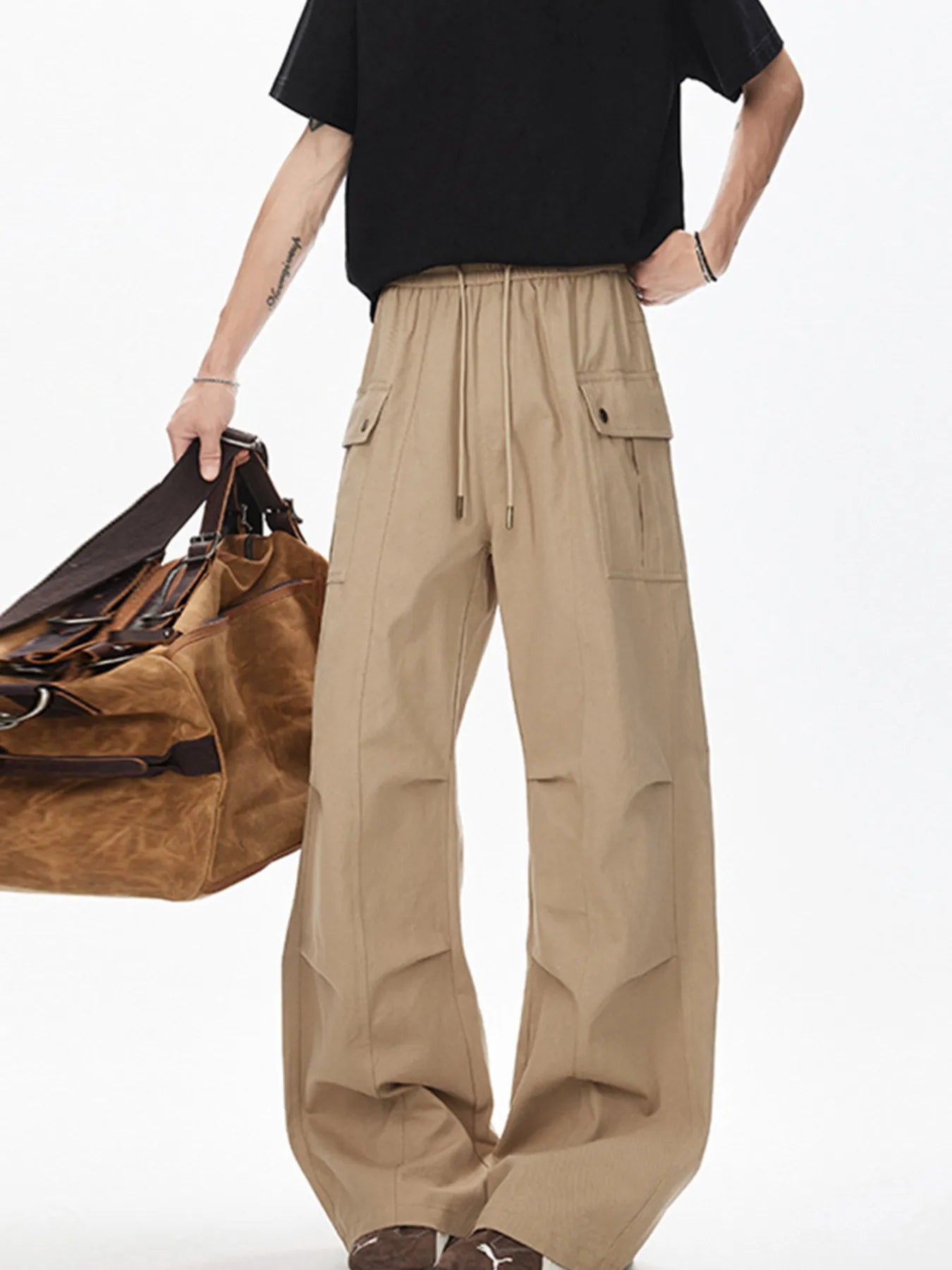 Men's Drawstring Cargo Pants - PBNJ FASHIONS