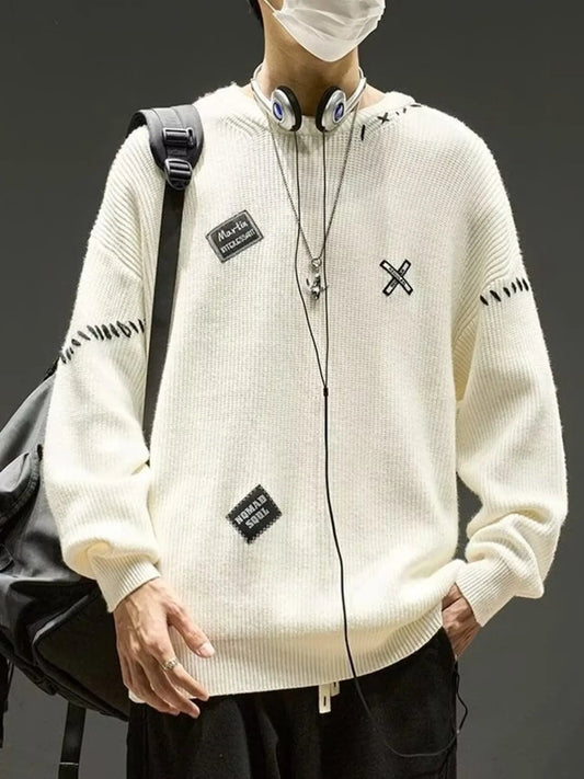 Men's Dropped Shoulder Long Sleeve Sweater - PBNJ FASHIONS