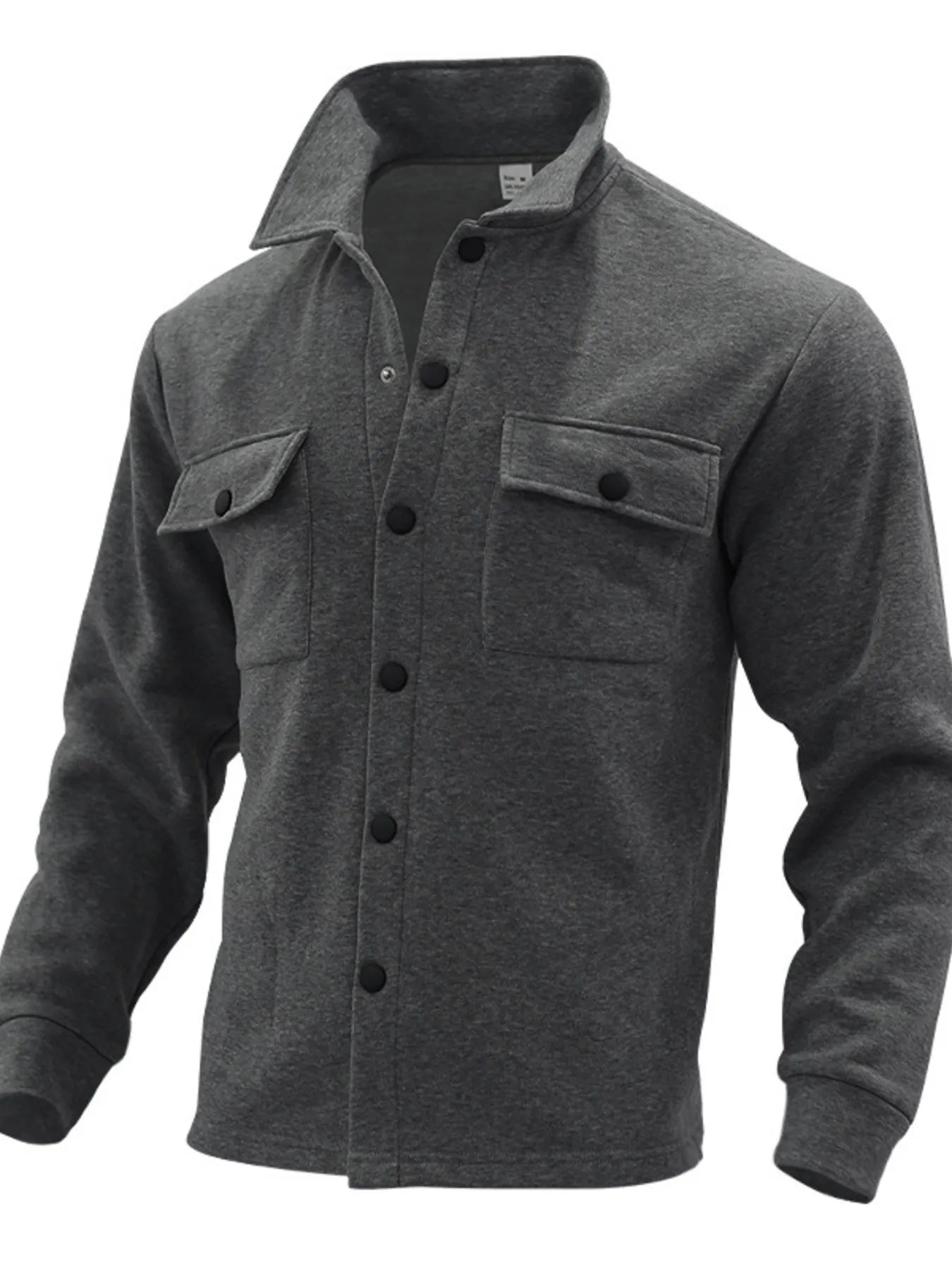 Men's Full Size Button Up Long Sleeve Jacket Plus Size - PBNJ FASHIONS
