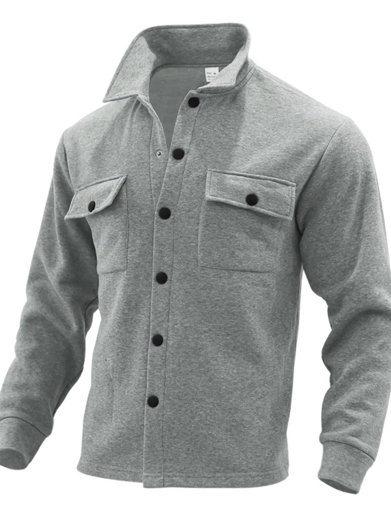 Men's Full Size Button Up Long Sleeve Jacket Plus Size - PBNJ FASHIONS