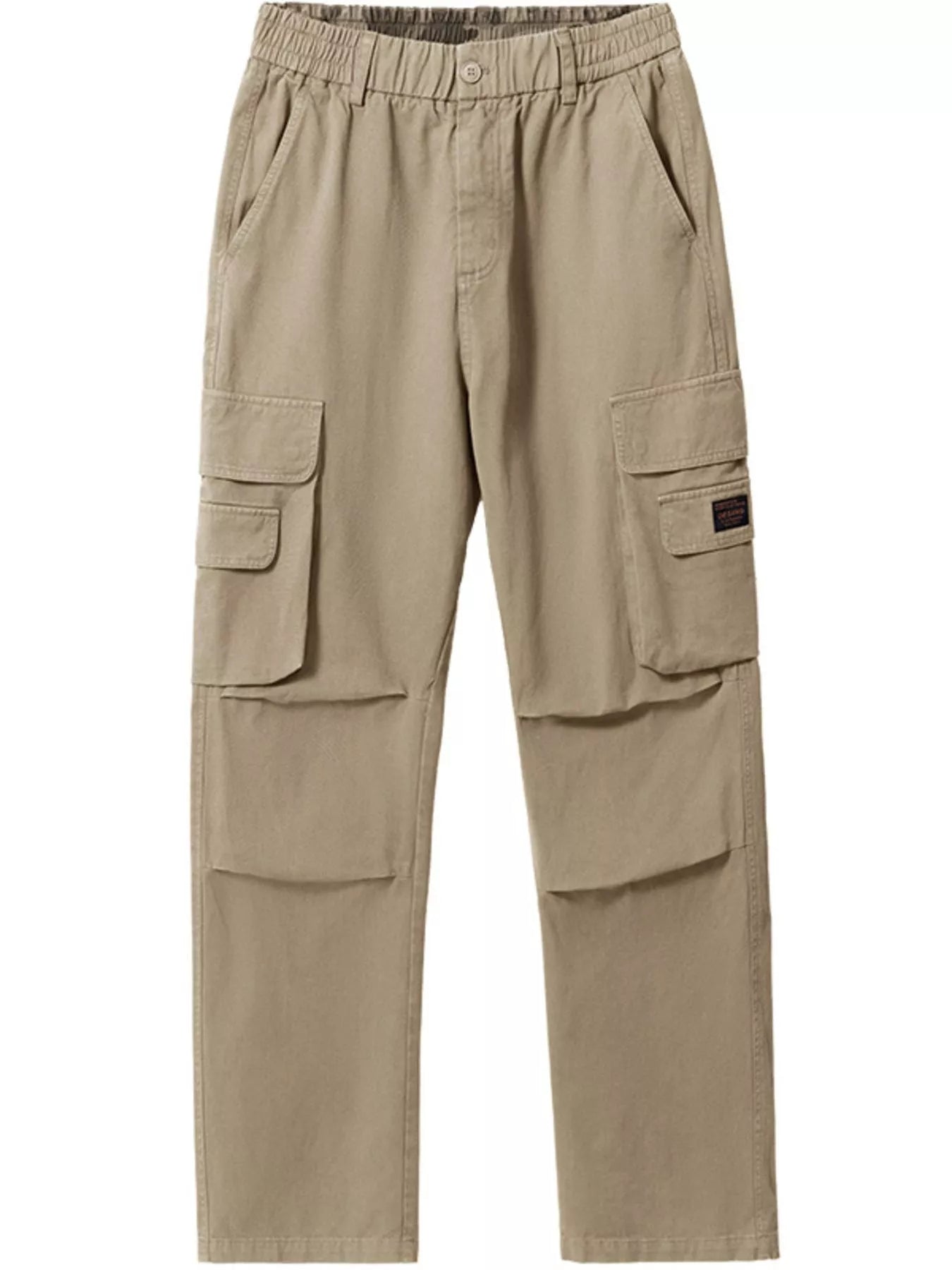 Men's Full Size Elastic Waist Cargo Pants Plus Size - PBNJ FASHIONS
