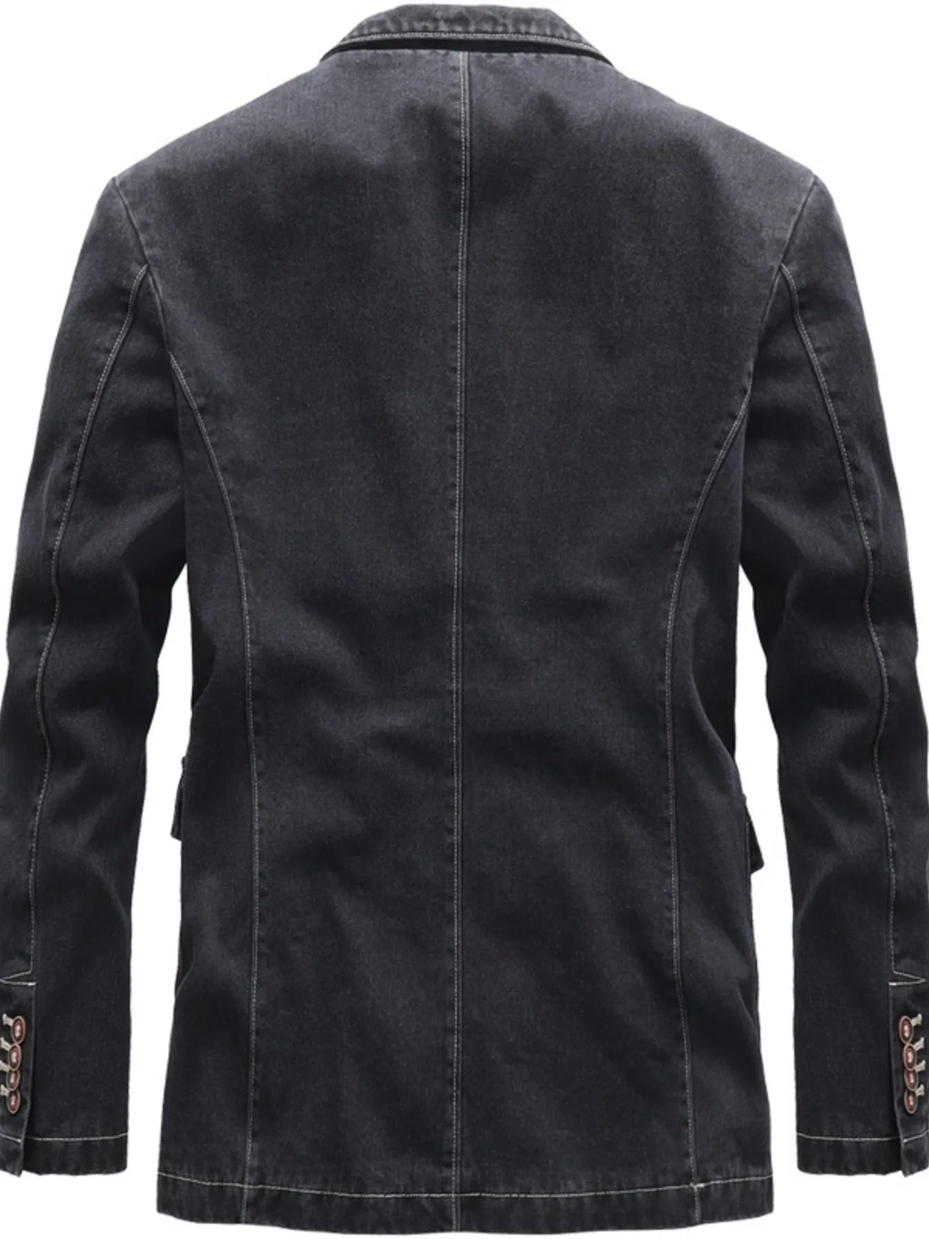 Men's Full Size Lapel Collar Long Sleeve Blazer Plus Size - PBNJ FASHIONS