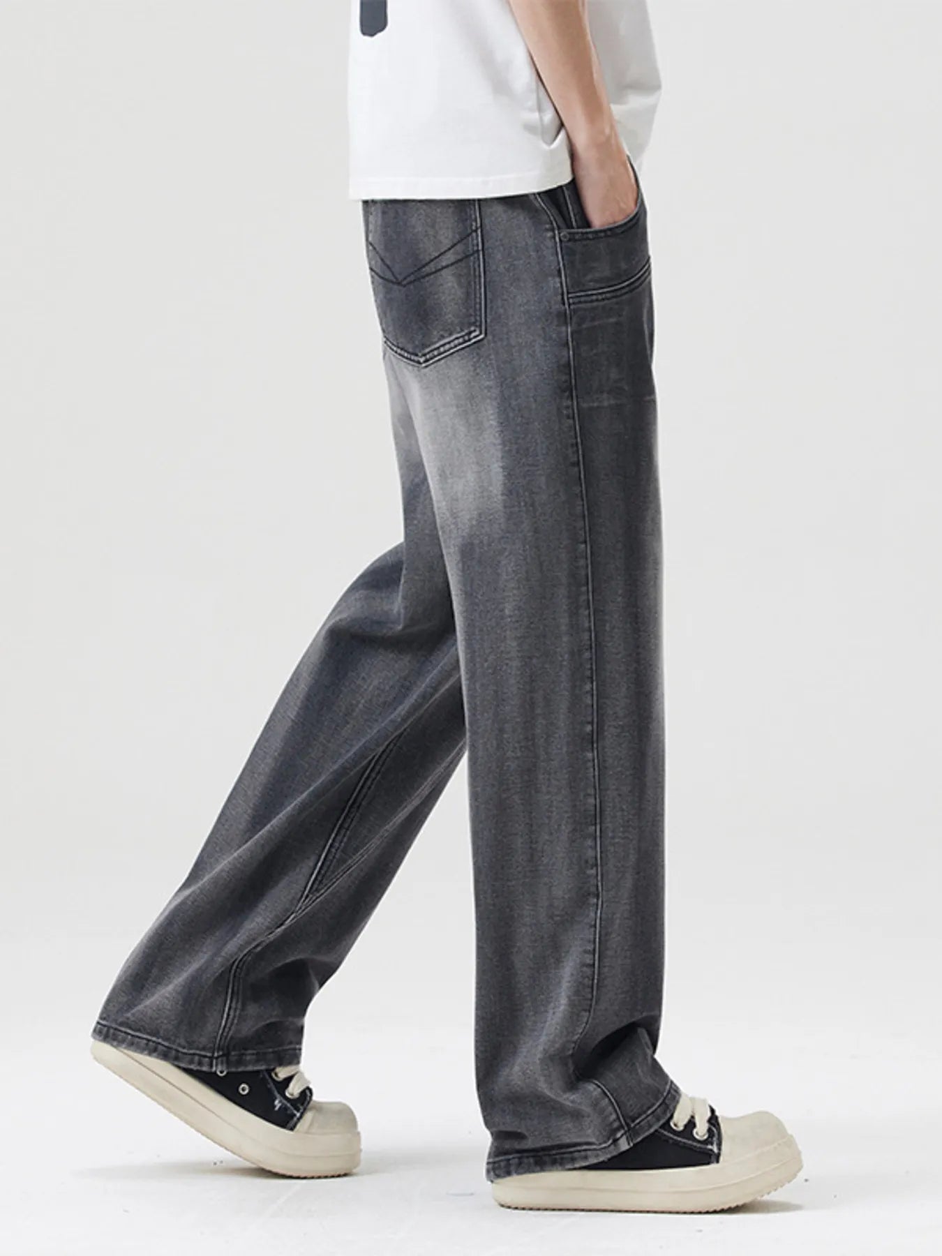 Men's Full Size Washed Wide Leg Jeans Plus Size - PBNJ FASHIONS