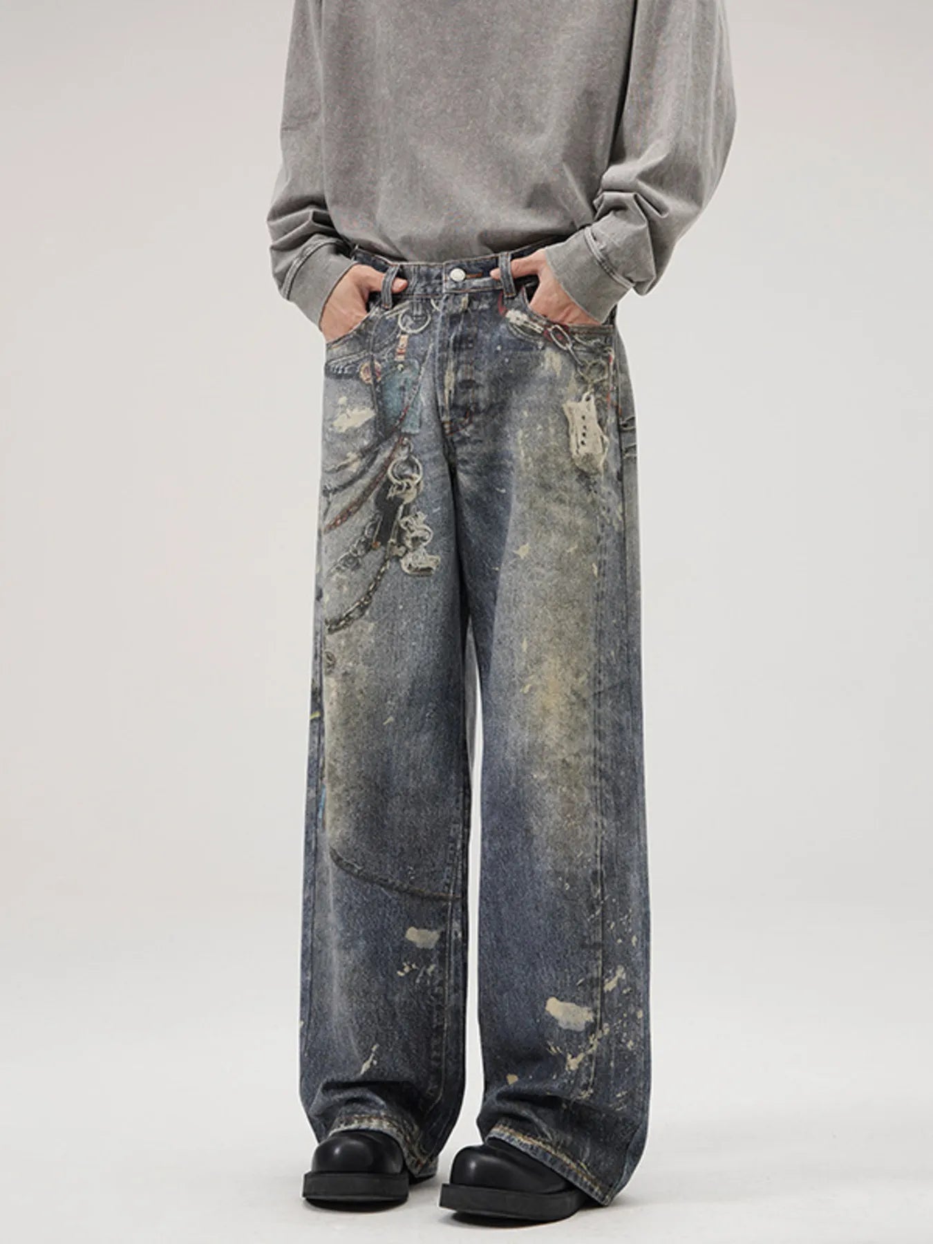 Men's Full Size Wide Leg Jeans Plus Size - PBNJ FASHIONS