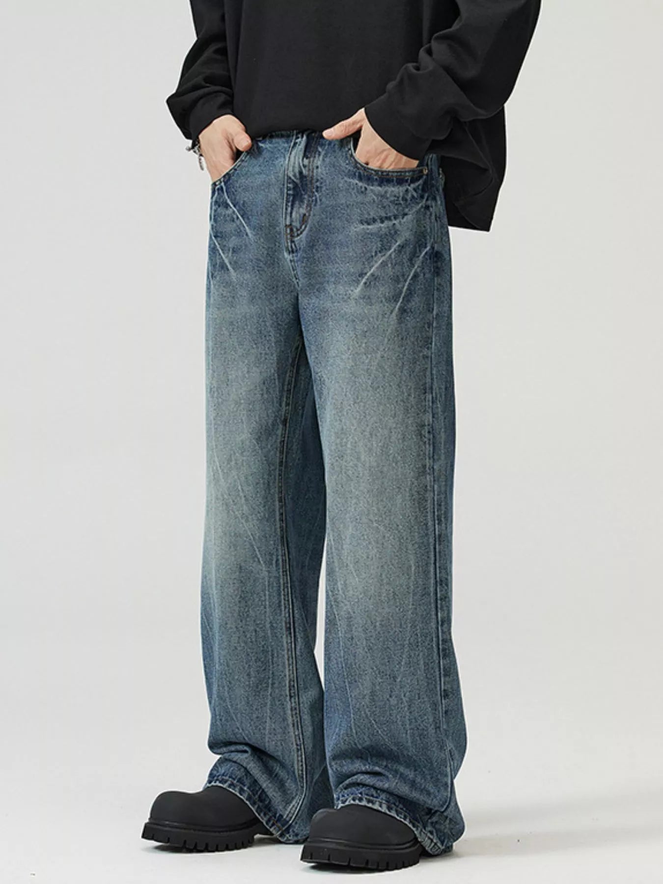 Men's Full Size Wide Leg Jeans Plus Size - PBNJ FASHIONS