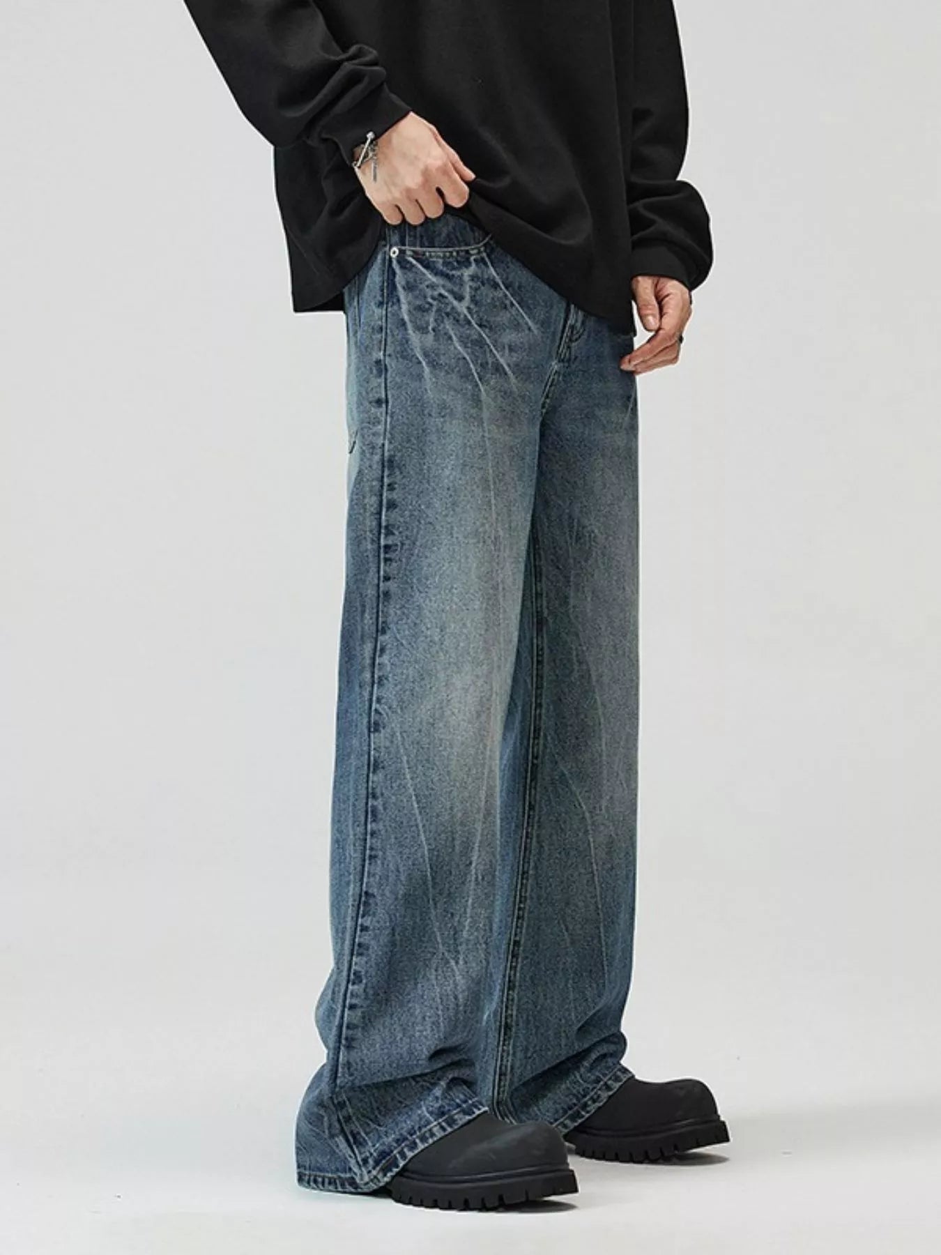 Men's Full Size Wide Leg Jeans Plus Size - PBNJ FASHIONS