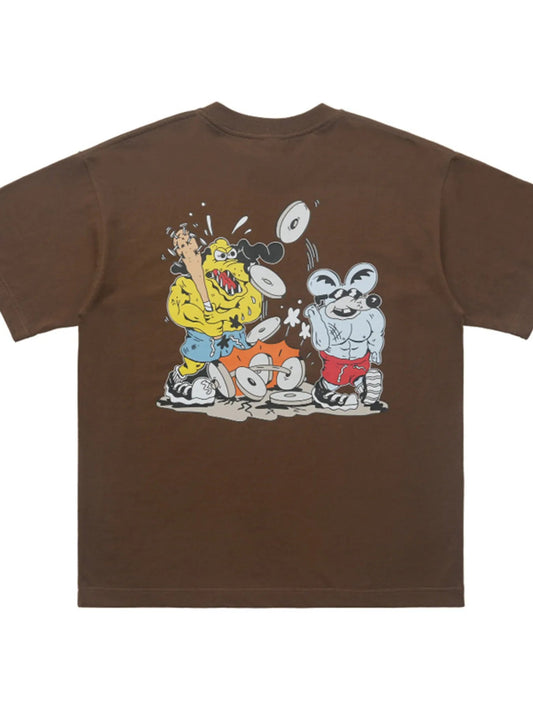 Men's Graphic Round Neck Short Sleeve T-Shirt - PBNJ FASHIONS