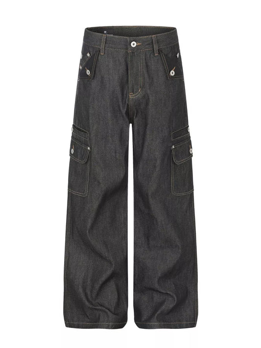 Men's High-Waisted Wide-Leg Jeans - PBNJ FASHIONS