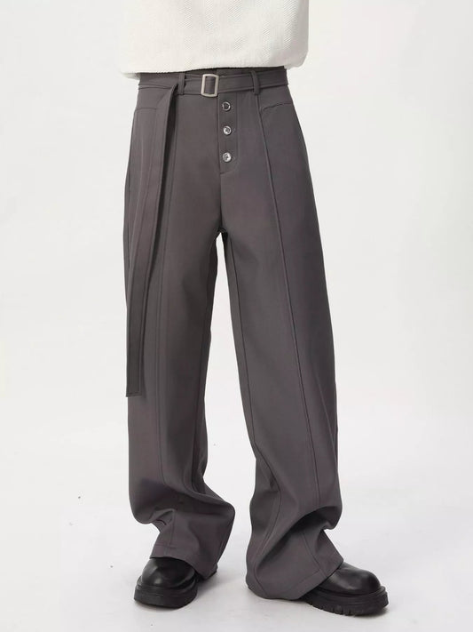 Men's High-Waisted Wide-Leg Pants - PBNJ FASHIONS