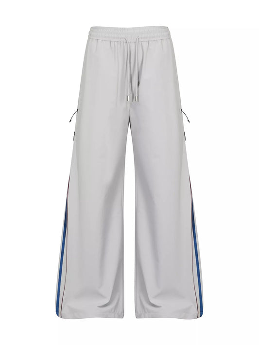 Men's High-Waisted Wide-Leg Pants with Side Stripe Detail - PBNJ FASHIONS