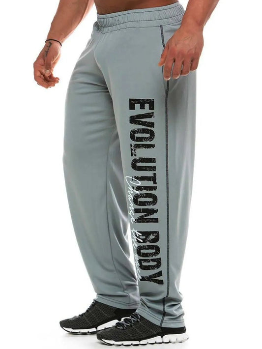 Men's Letter Elastic Waist Active Pants - PBNJ FASHIONS