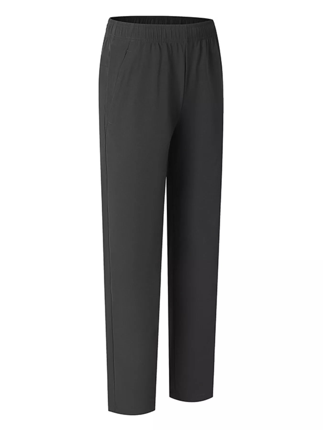 Men's Plus Size Casual Elastic Waist Straight - Leg Pants - PBNJ FASHIONS