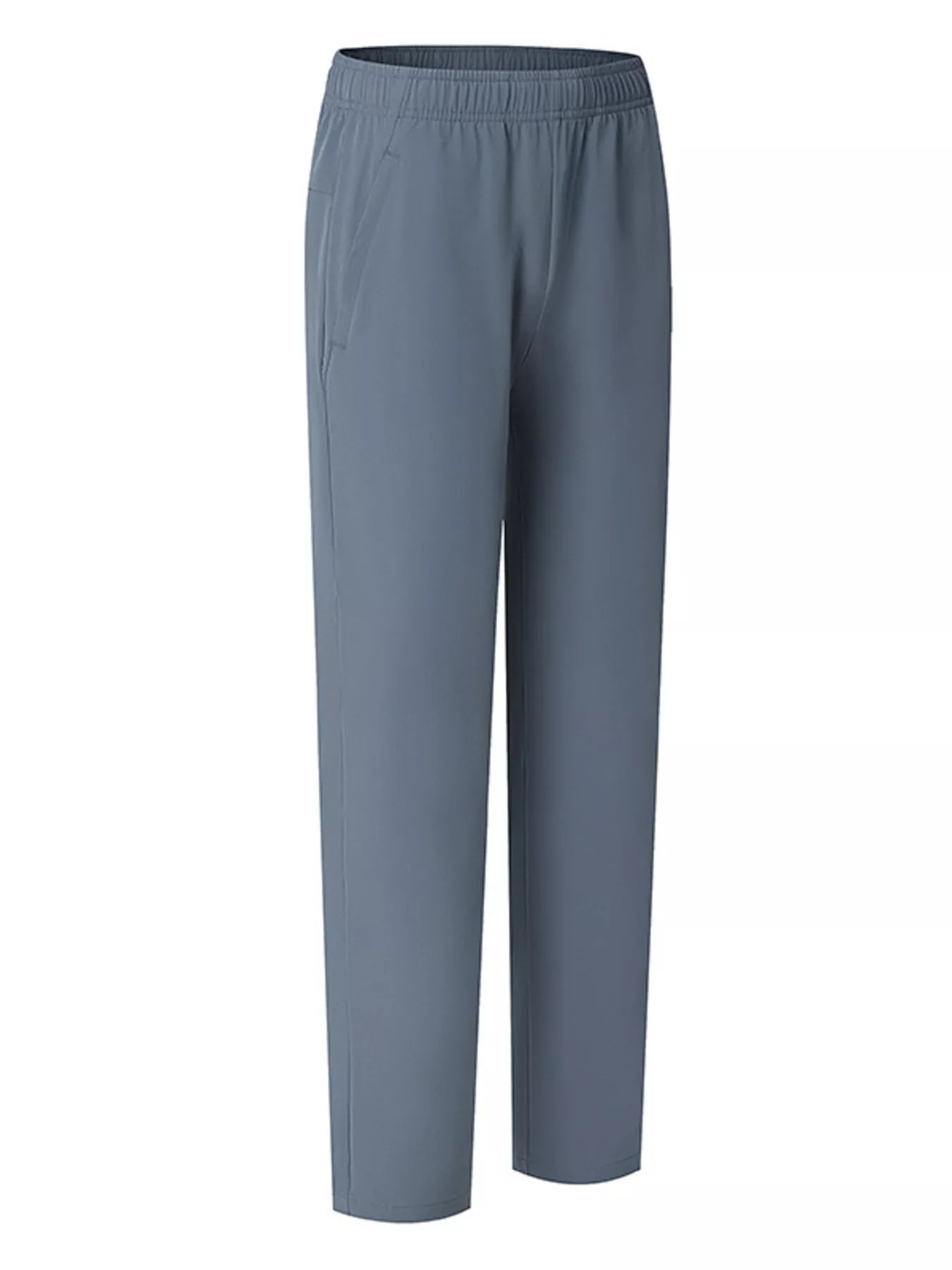 Men's Plus Size Casual Elastic Waist Straight - Leg Pants - PBNJ FASHIONS