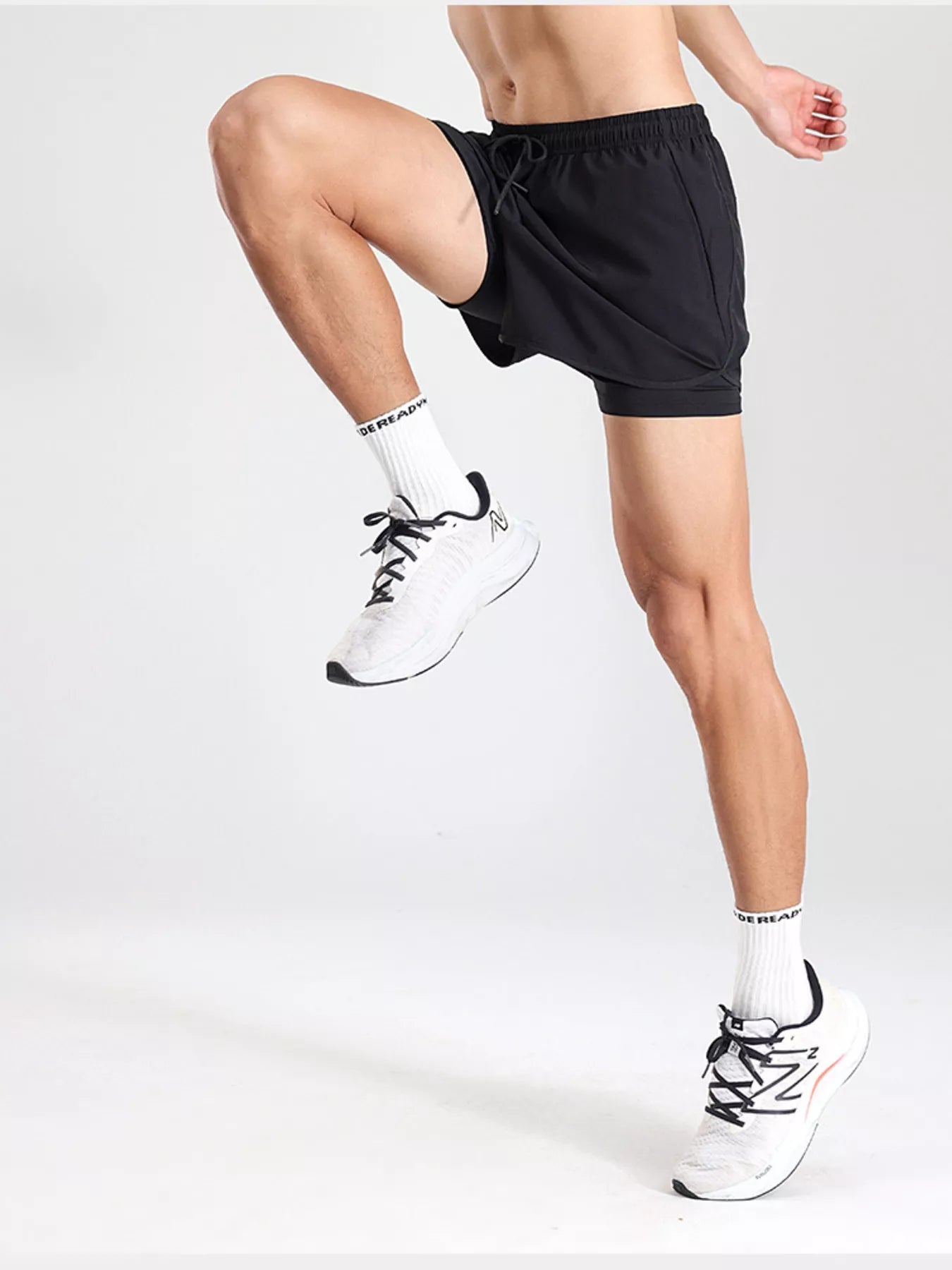 Men's Plus Size Drawstring Active Shorts - PBNJ FASHIONS