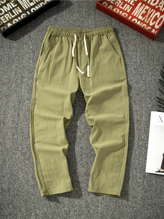 Men's Plus Size Drawstring Loose Fit Pants - PBNJ FASHIONS