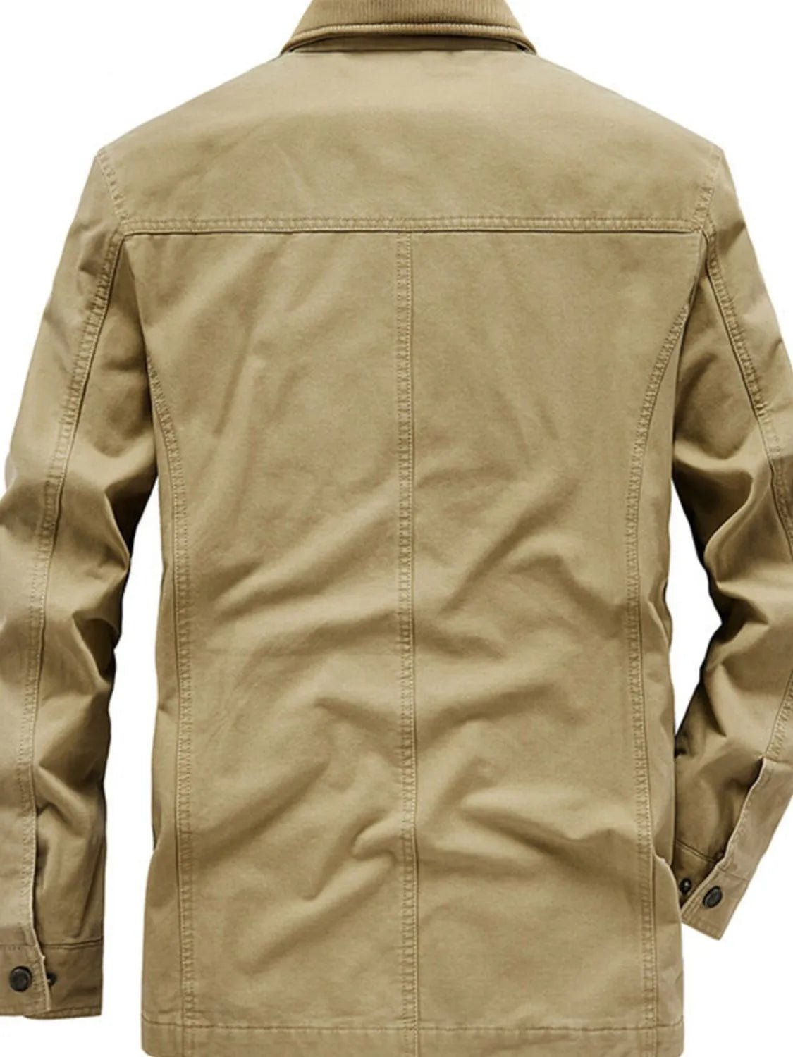 Men's Plus Size Zip Up Jacket with Pockets - PBNJ FASHIONS