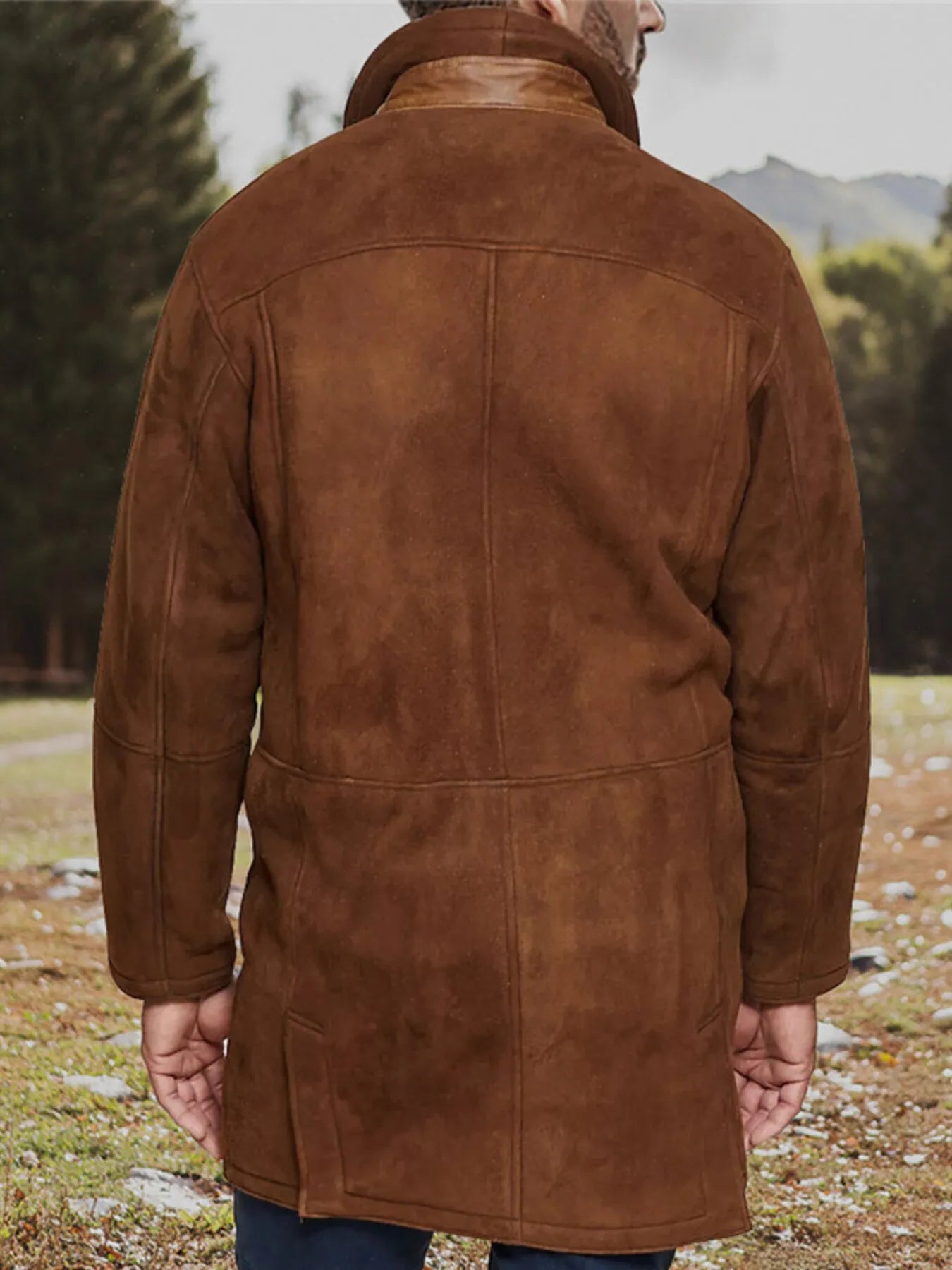 Men's Plus Size Zip Up Long Sleeve Coat - PBNJ FASHIONS
