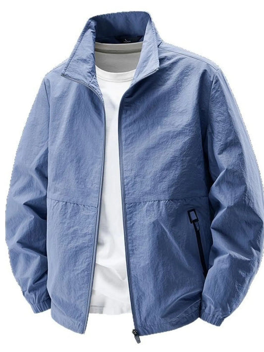 Men's Plus Size Zip Up Long Sleeve Jacket - PBNJ FASHIONS