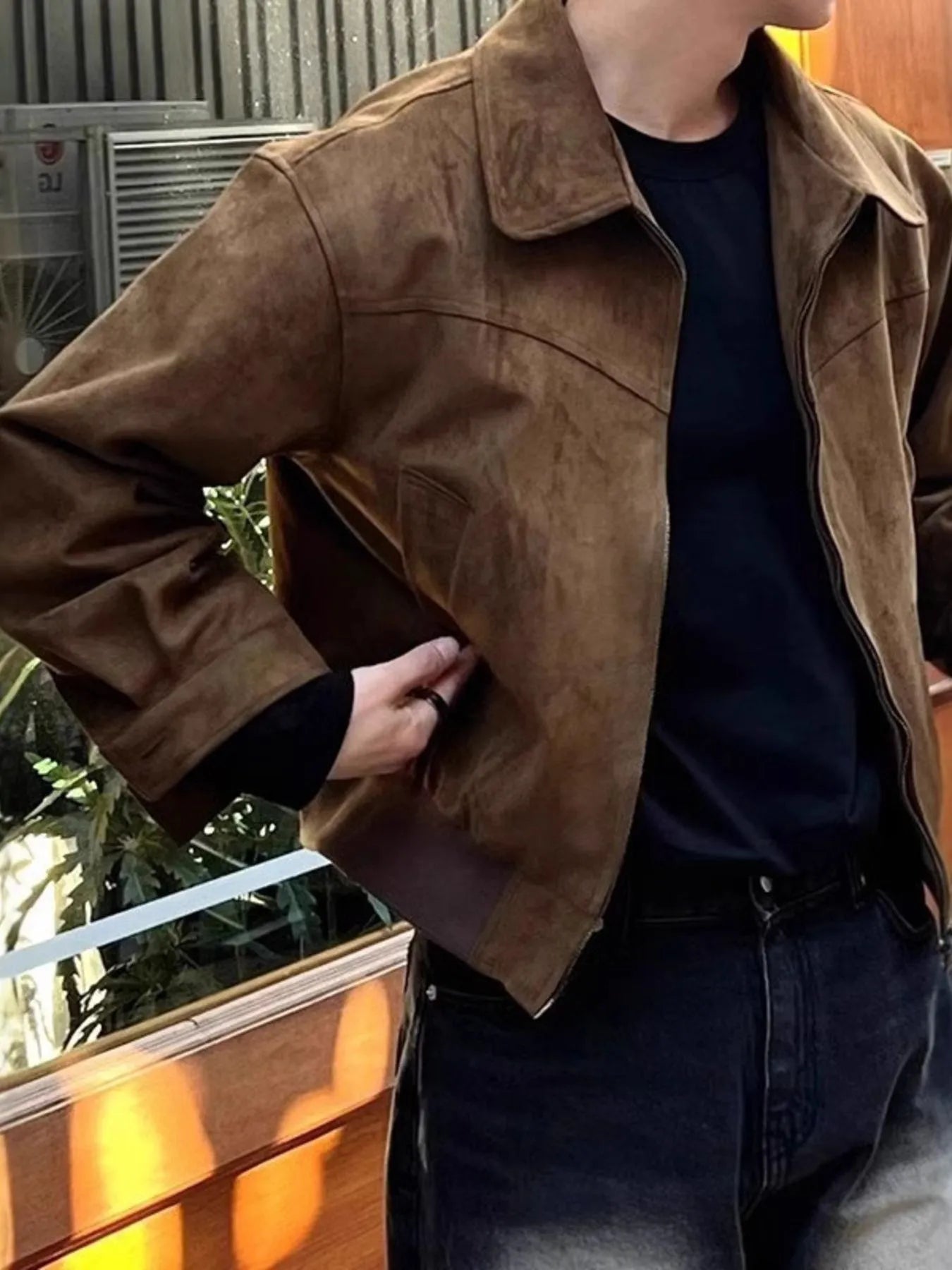 Men's Plus Size Zip Up Long Sleeve Jacket - PBNJ FASHIONS