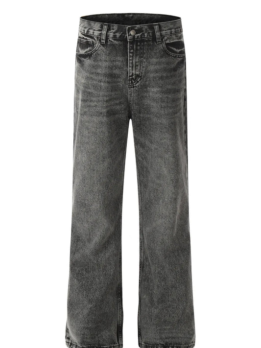 Men's Vintage Washed Wide Leg Jeans - PBNJ FASHIONS