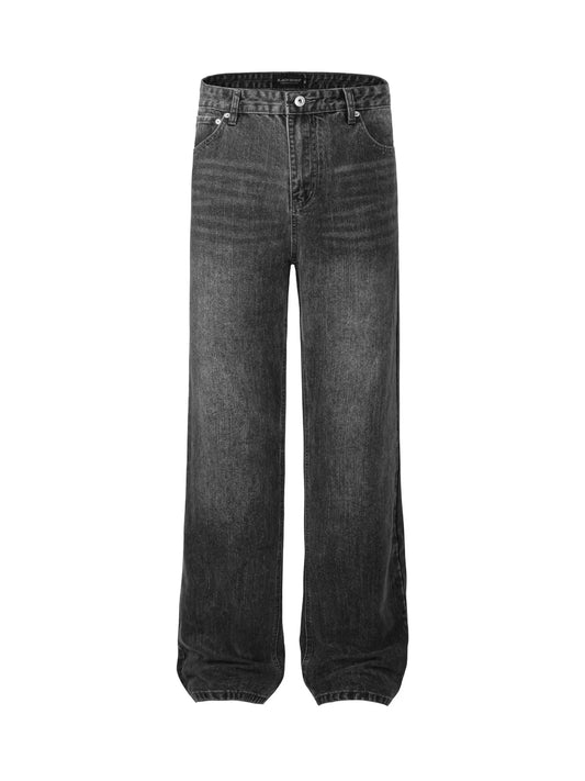 Men's Washed Wide Leg Jeans - PBNJ FASHIONS