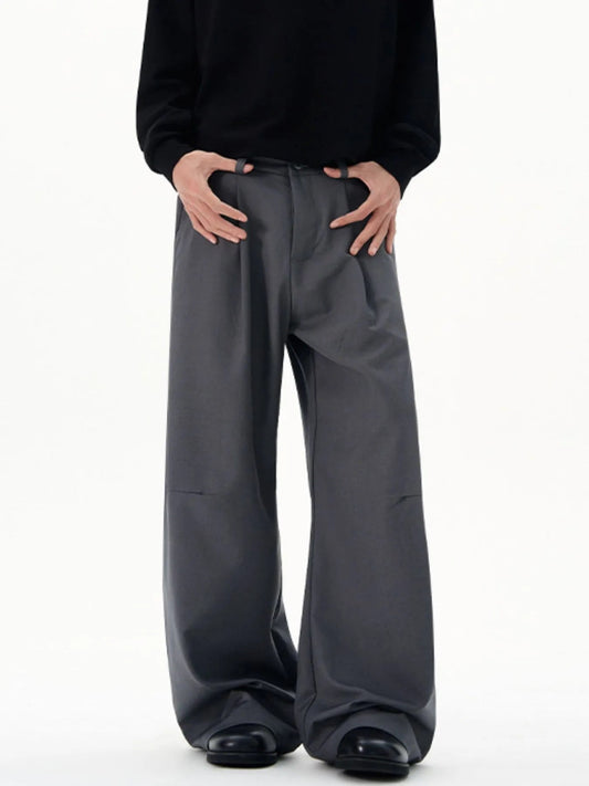 Men's Wide-Leg High-Waist Pants - PBNJ FASHIONS