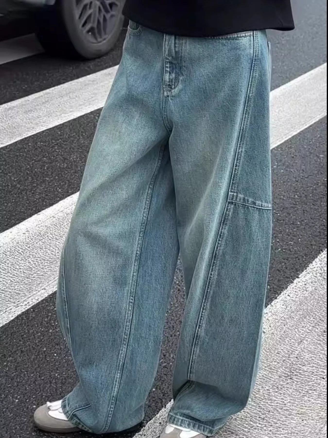 Men's Wide Leg Jeans - PBNJ FASHIONS
