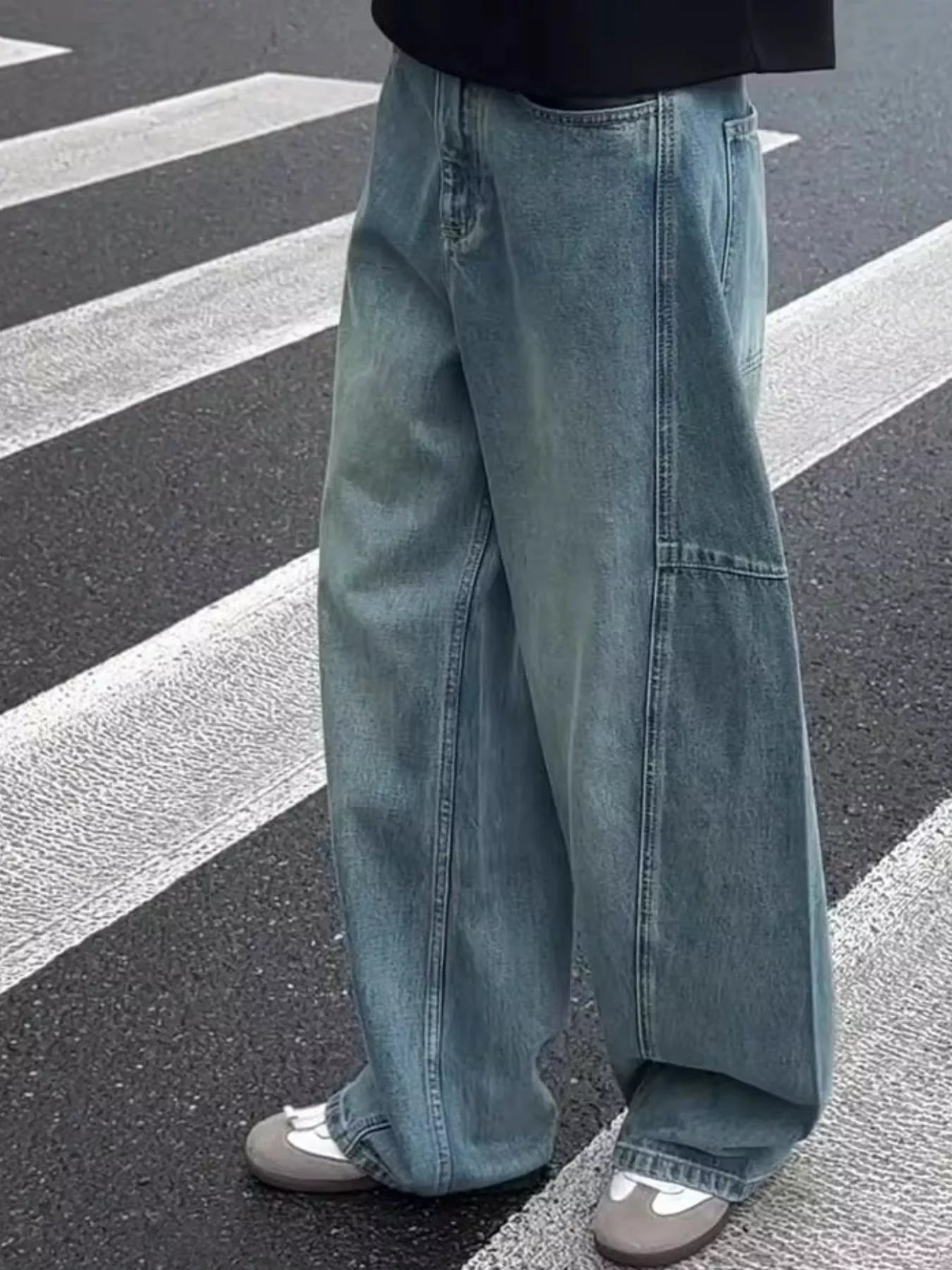 Men's Wide Leg Jeans - PBNJ FASHIONS