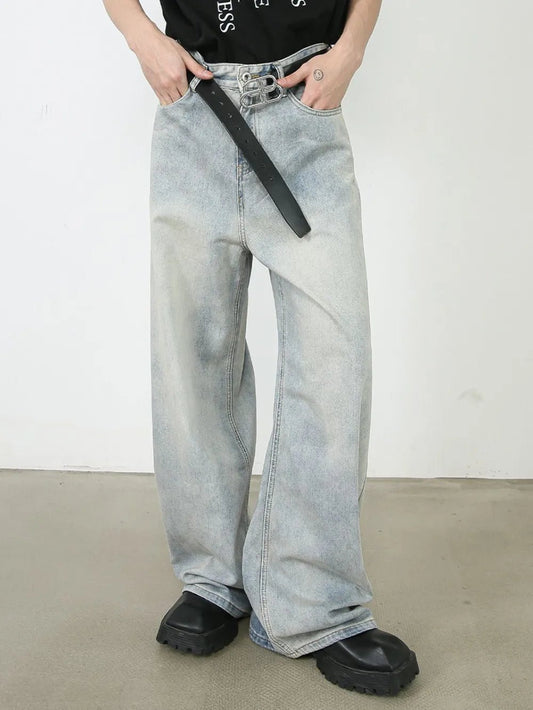 Men's Wide Leg Jeans with Pockets - PBNJ FASHIONS