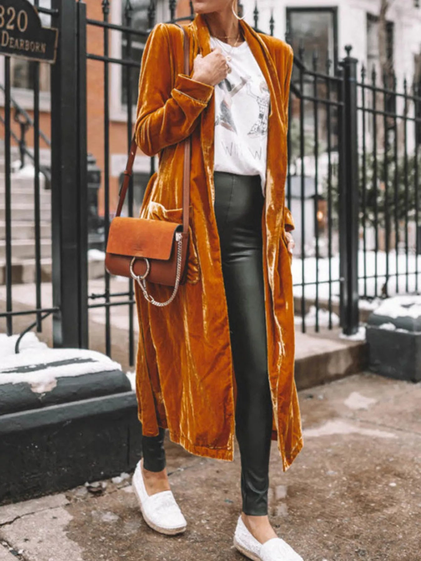 Open Front Long Sleeve Longline Cardigan - PBNJ FASHIONS