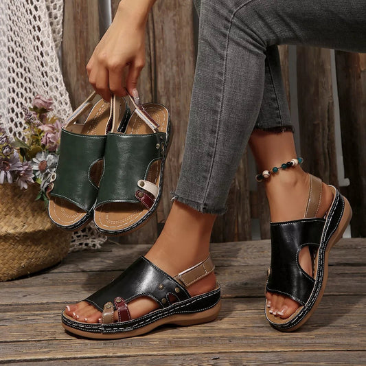 Open Toe Flats Sandals - PBNJ FASHIONS