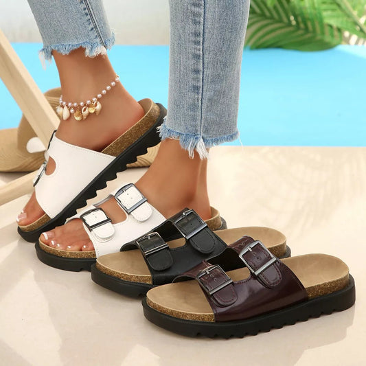 Open Toe Flats Sandals - PBNJ FASHIONS