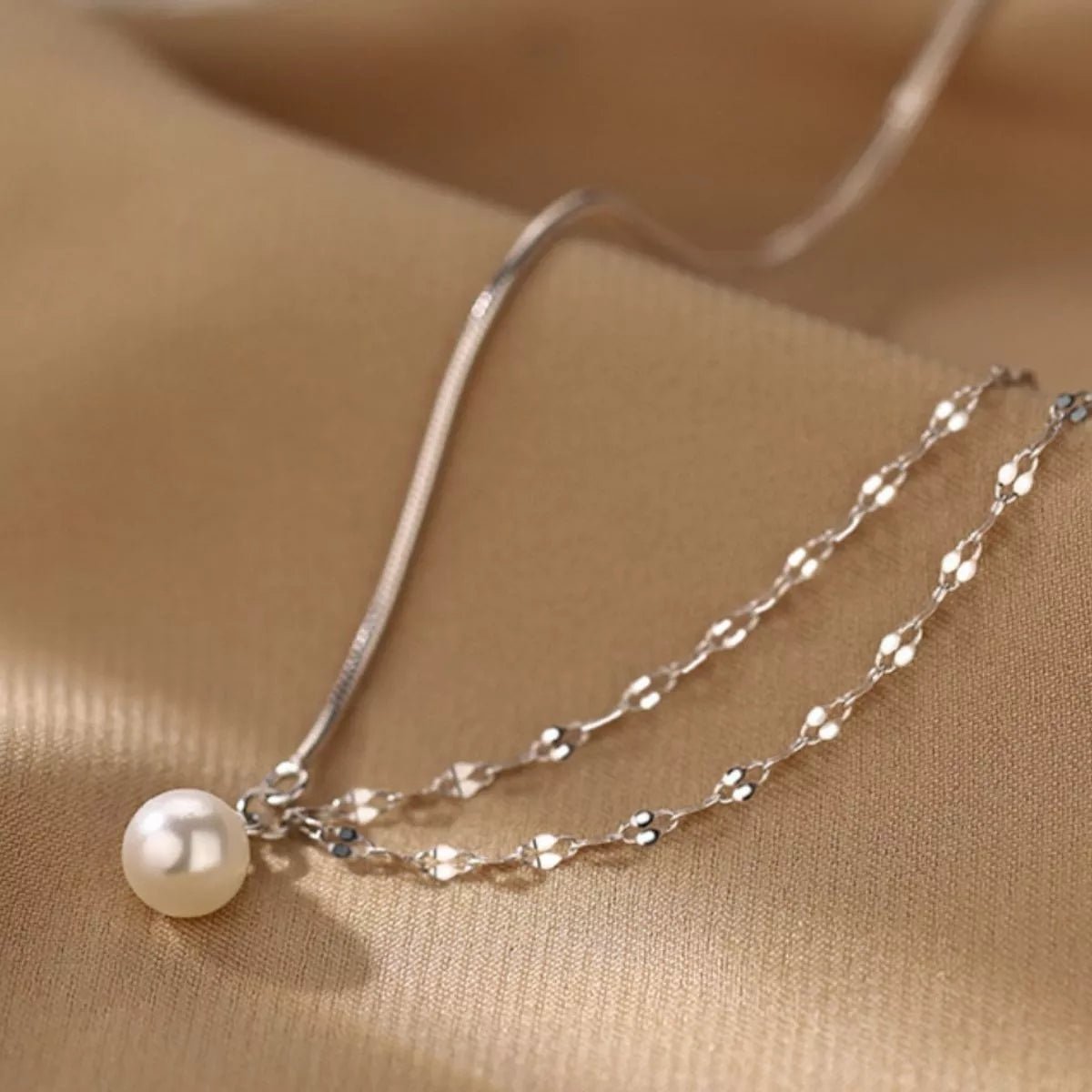 Pearl Pendant Layered Necklace - PBNJ FASHIONS