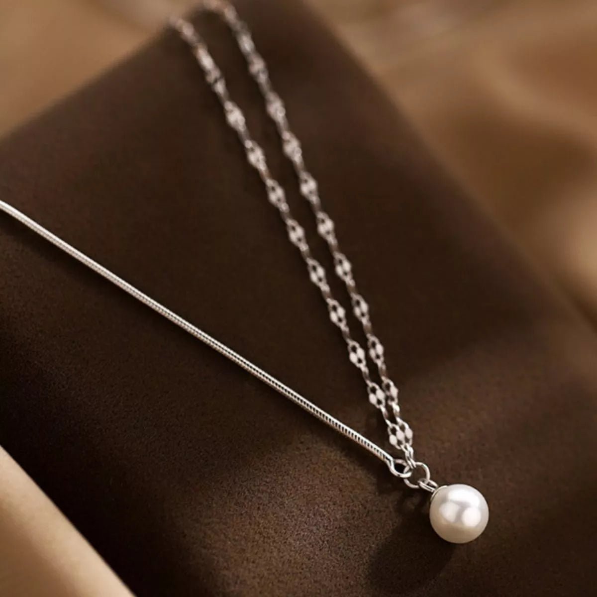 Pearl Pendant Layered Necklace - PBNJ FASHIONS