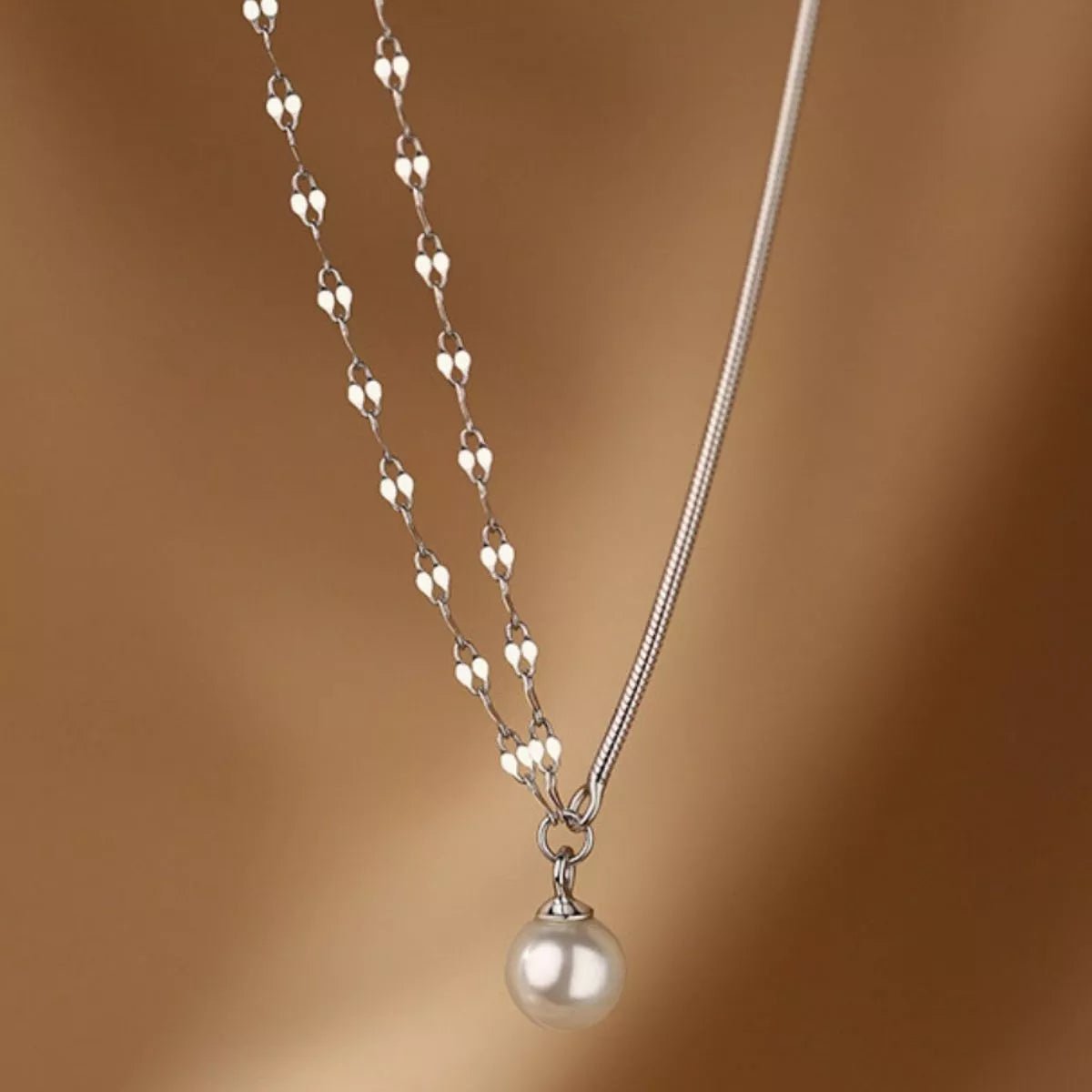 Pearl Pendant Layered Necklace - PBNJ FASHIONS