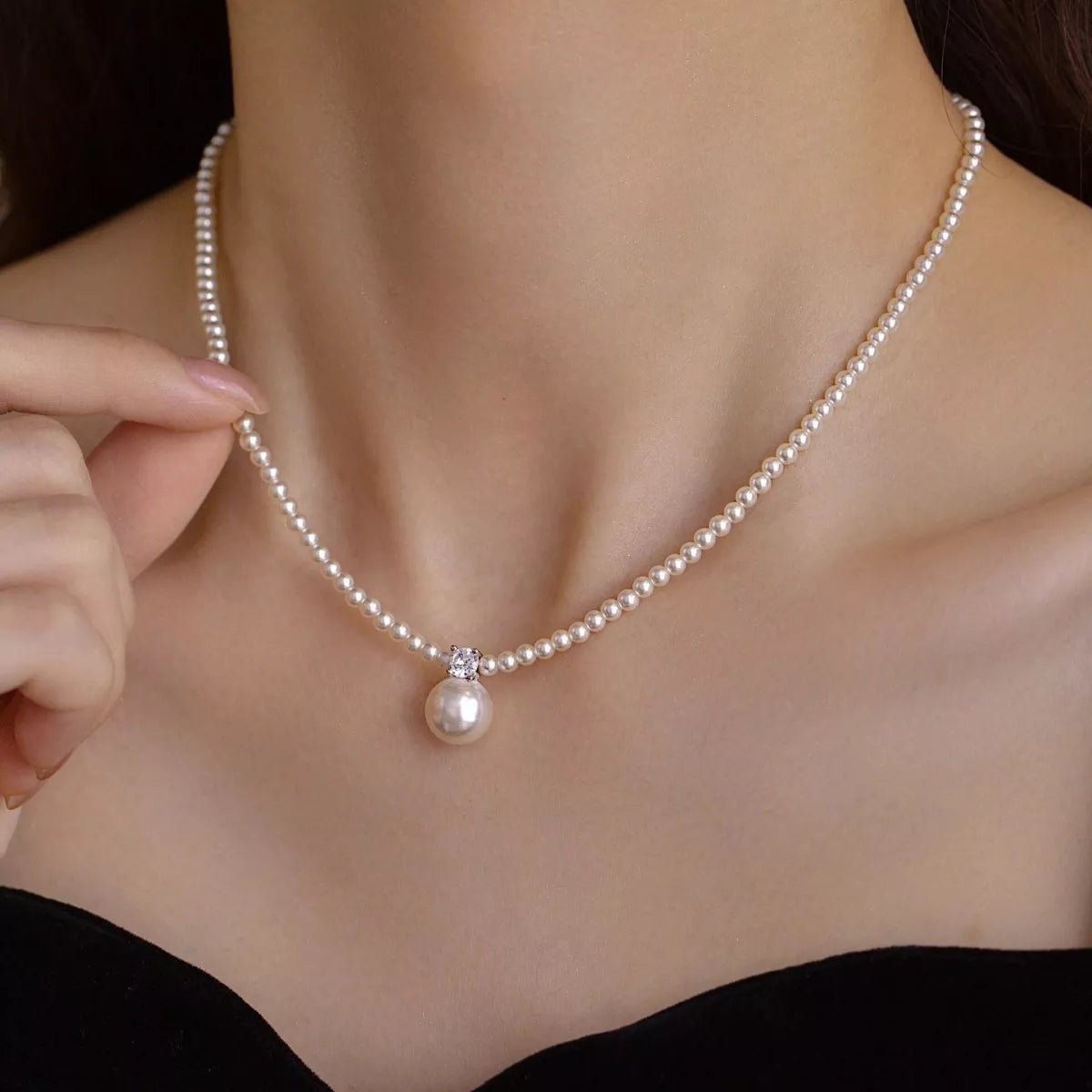 Pearl Pendant Necklace - PBNJ FASHIONS