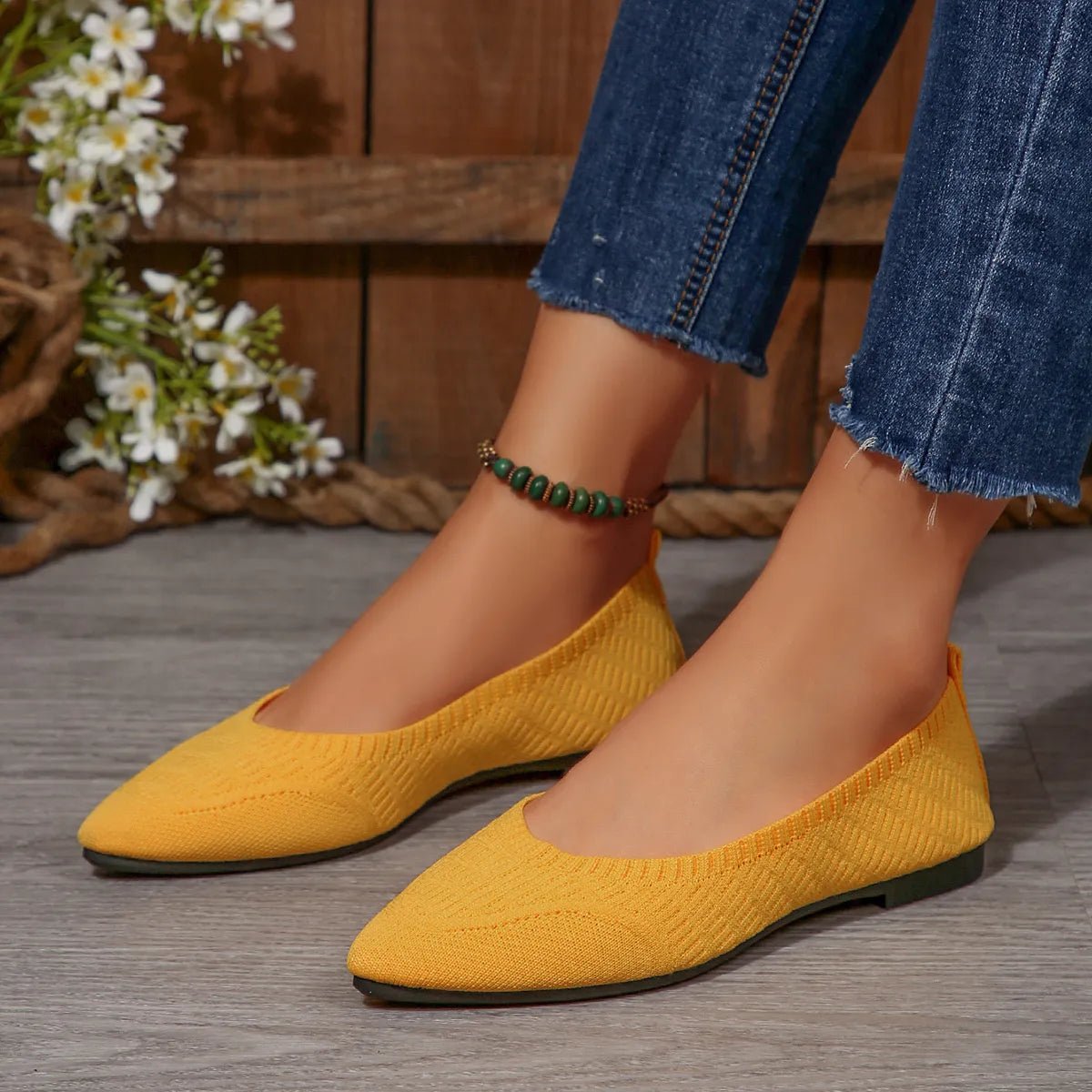 Point Toe Flats Slip - Ons - PBNJ FASHIONS