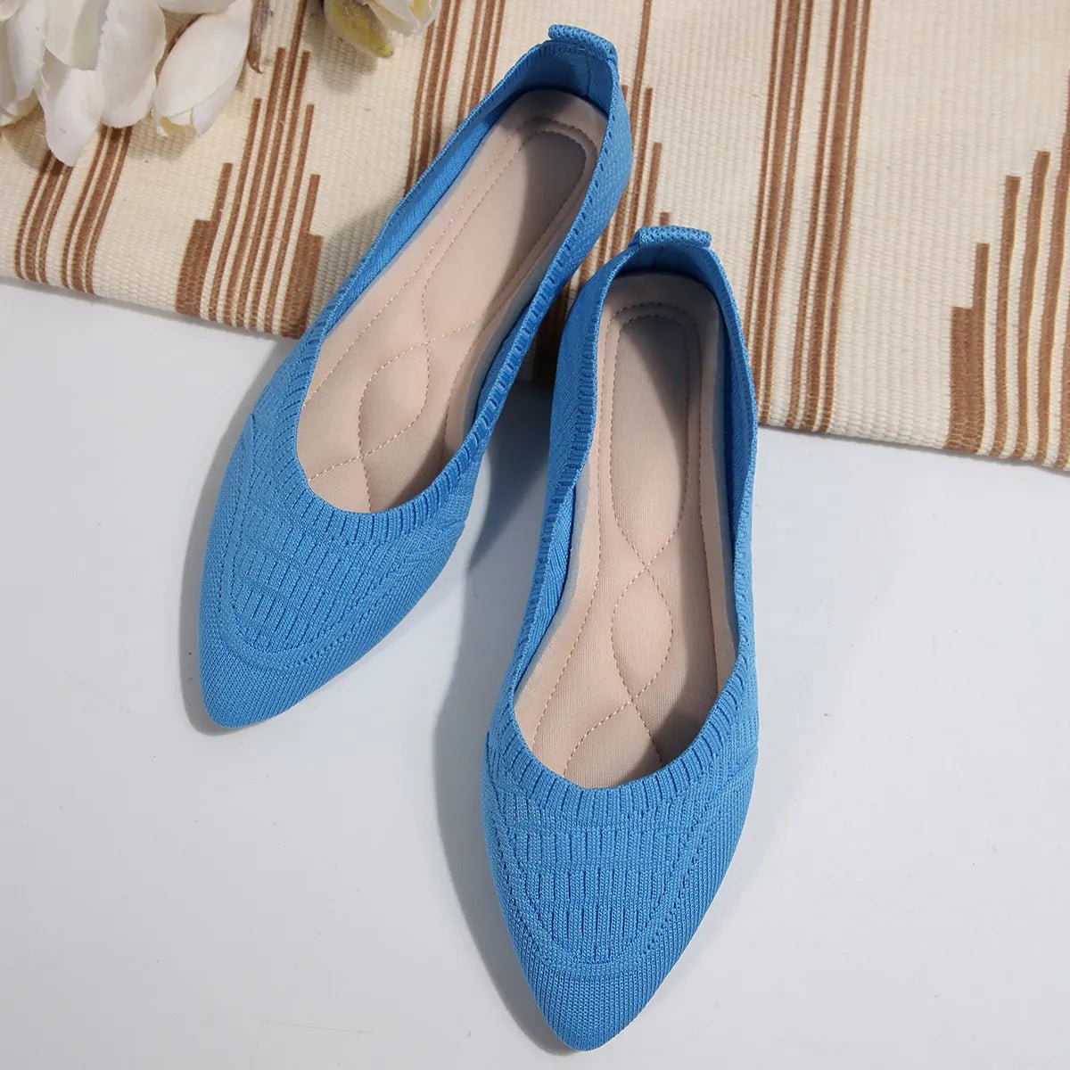 Point Toe Flats Slip - Ons - PBNJ FASHIONS