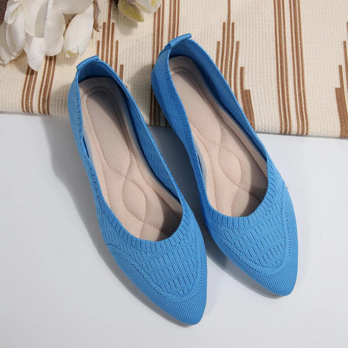 Point Toe Flats Slip - Ons - PBNJ FASHIONS