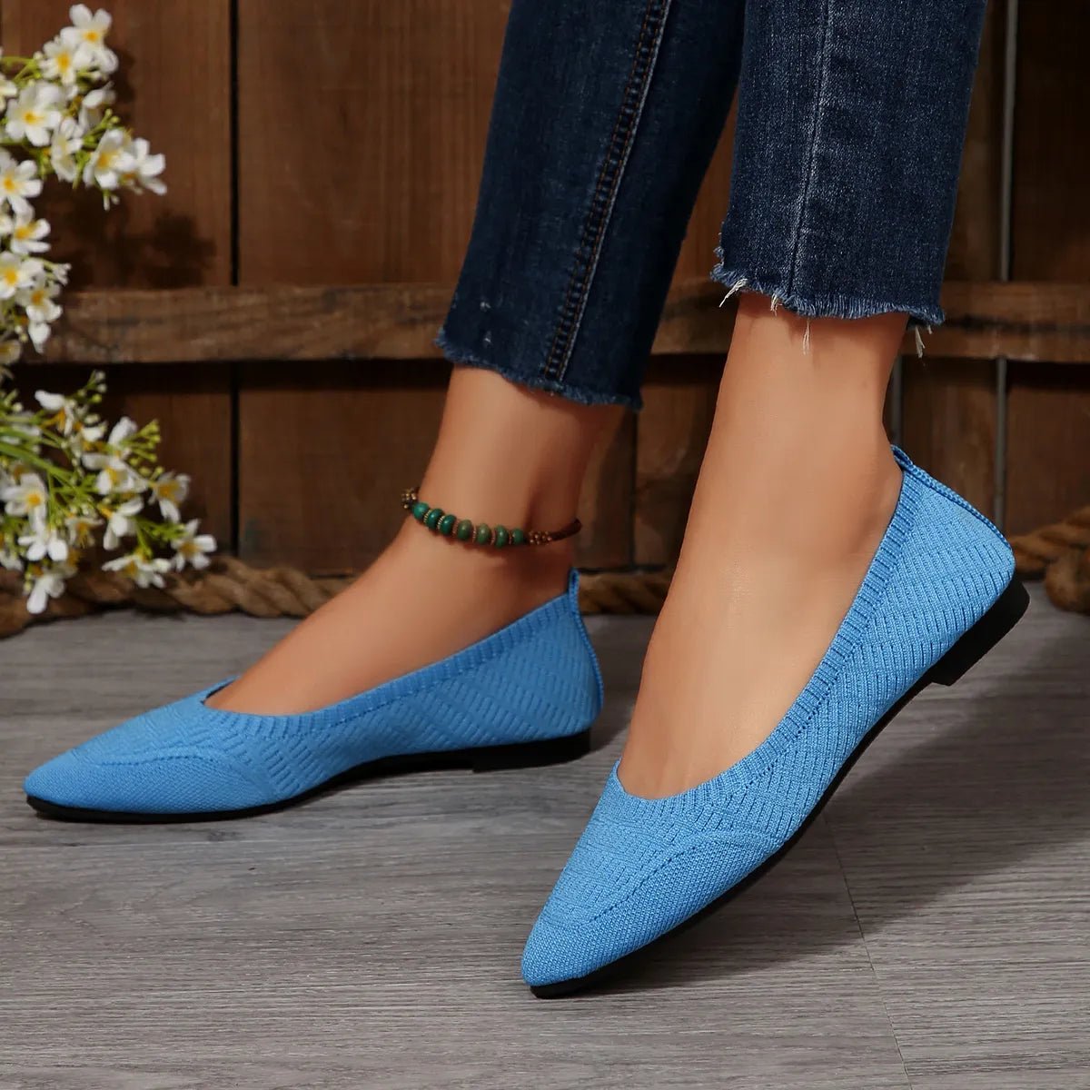 Point Toe Flats Slip - Ons - PBNJ FASHIONS
